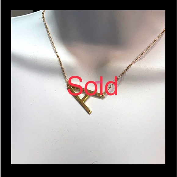 None Jewelry - SOLD🎯3/$18🎯 Gold A Initial Necklaces